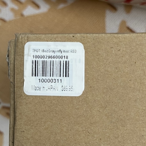 RARE Teavana Red Dragonfly cast iron teapot NIB - Picture 6 of 6